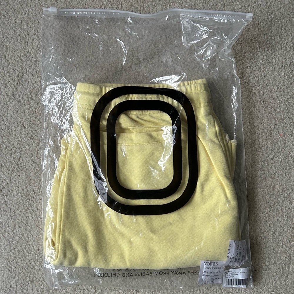 Overtime Pastel Yellow Shorts